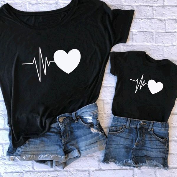

семейное tshirts девочки мальчики мама мать мама и дочь сын семьи футболка family look matching футболка мама мамочка и я, Blue