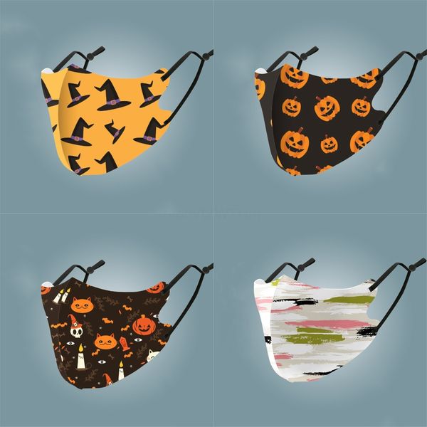 

random color printing dust proofface mask outdoor wear fashionable masks#721, Black