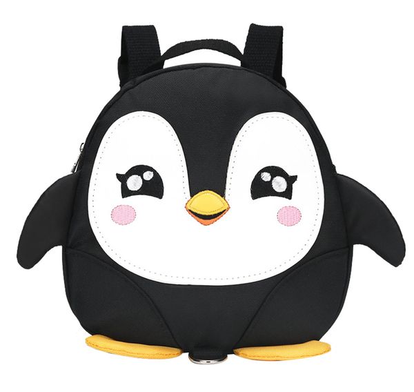 

cartoon animal penguin anti-lost toddler backpacks waterproof kindergarten children school bags satchel for boys girls mochila y0125