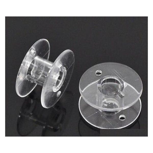 

50pcs clear bobbins sewing machine plastic spool brother janome singer for sewing machin qylkho lipper