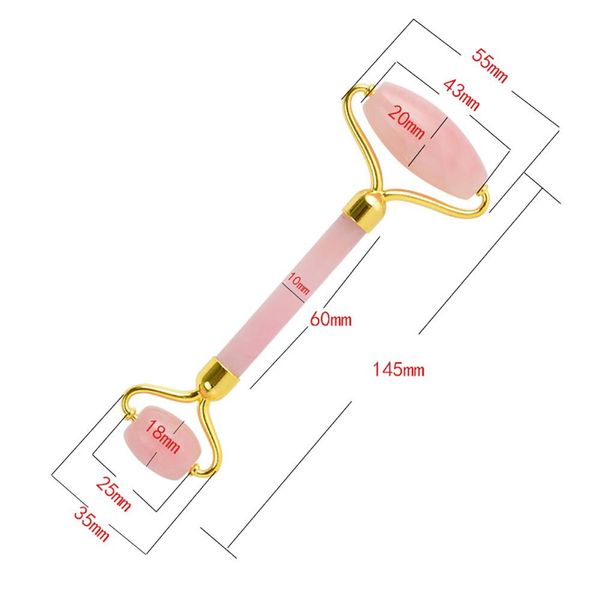 

face lift massager crystal roller facial massage relaxation jade roller stone natural rose quartz beauty skin tool girl gift zz dcbsf