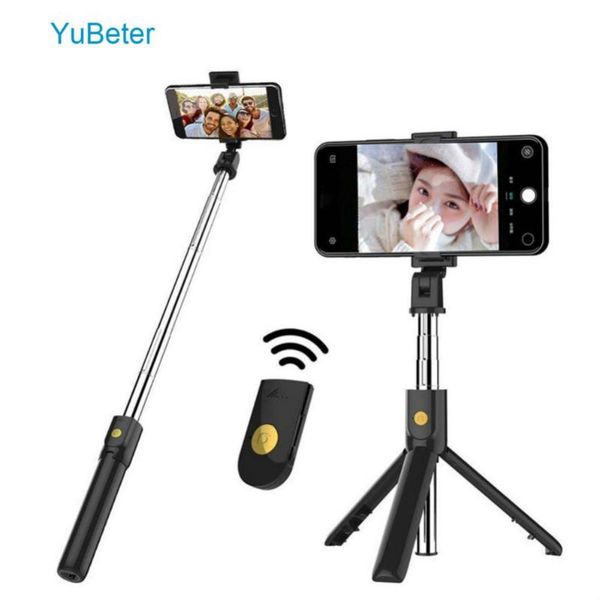 

yubeter foldable bluetooth selfie stick tripod selfie stick with wireless button shutter for 7 samsung huawei