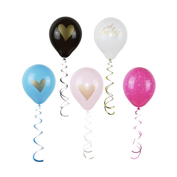 

5pcs happy birthday party spiral pvc accessories arranged birthday party wedding decorative ornaments foil swirls banner bbyfob sweet07