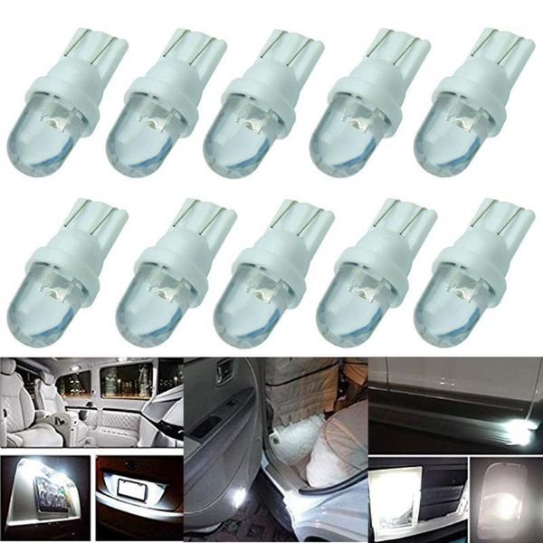 

emergency lights cjxmx 10pcs t10 w5w led bulb 168 194 car wedge interior dome reading lamp license plate light clearance 12v 6000k1