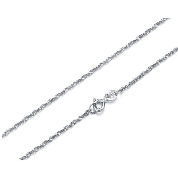 

beautyfashion silver and rose gold water wave chain necklace diy jewelry chains 18 20 22 24 inches
