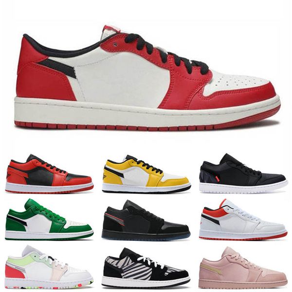 

men women 1s low basketball shoes unc shadow galaxy obsidian ember military green court purple men women 1s sneakers trainers 36-46