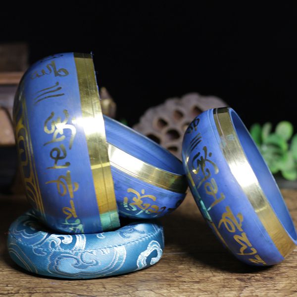 

nepal buddhist sound bowl 9.5cm yoga meditation bowl bronze chime buddhist sound bowl