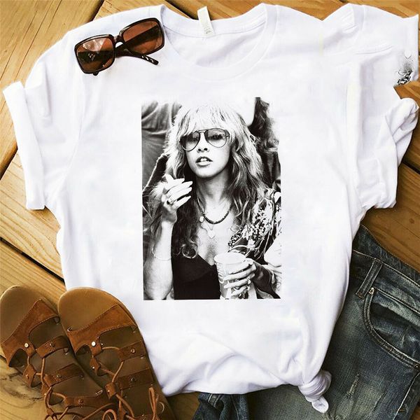 

stevie nicks american singer & songwriter t shirt white size s-3xl printed tee shirt sport hooded sweatshirt hoodie