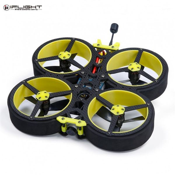 

iflight 142mm 3 inch 4s succex-e f4 40a blheli32 esc hd cinewhoop for rc drone quadcopter bnf w/ fpv unit 720p 120fps feed1