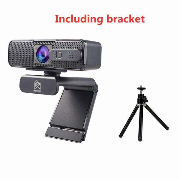 

hd usb webcam 1080p camera with microphone wired with stand bracket for computer windows os