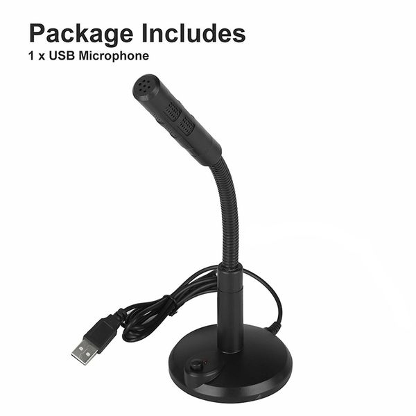 

usb microphone for computer - plug&play recording microphone with mute button compatible with lapperfect for gaming
