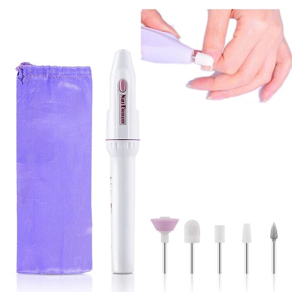 

portable electric nail drill machine kit manicure drill nail art pen file nail tools grinding burnishing polisher pedicure kit