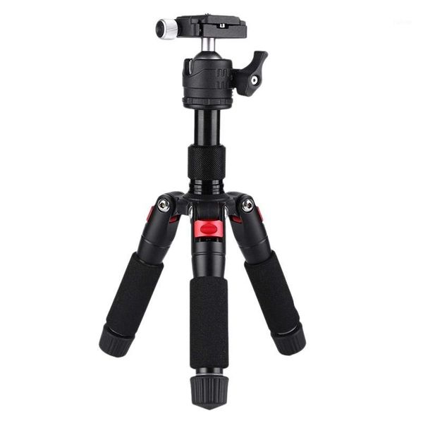 

k521 5-section extendable aluminum alloy tripod with mini ball head 1/4 inch screw mount for canon nikon sony dslr ildc camera1