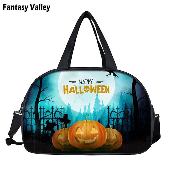 

happy halloween pumpkin дорожная сумка для переноски на сумки багажа женщины вещевой мешок 2020 страшная тыква trick or treat vrouwen выходн