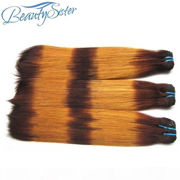 

clearance super double drawn straight hair ombre color 3bundles 300g lot virgin remy human hair bundles soft brazilian virgin human hair, Black