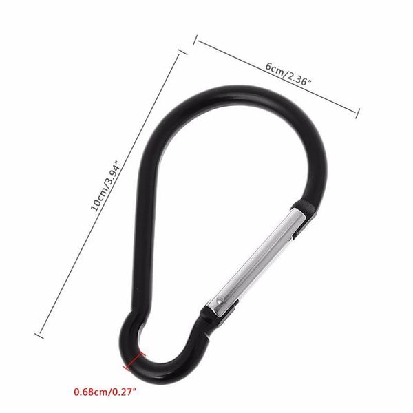 

2pcs outdoor camping carabiner safety keychain clip home decoration spring hook 2pcs jllfbx