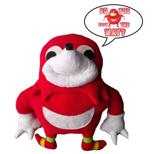 

ugandan knuckles plush toy soft stuffed figure doll 25cm y200703