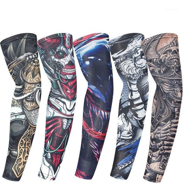 

viscose fiber sun protection oversleeves riding outdoor tattooed arm tattoo tattoo men arm cover fishing oversleeve sleeves1, Black;gray