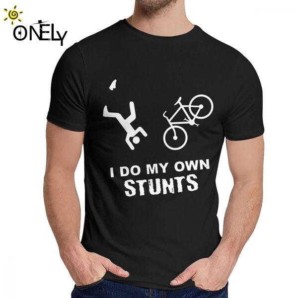 

i do my own stunts cycling funny bike tee shirt casual o-neck geek men's vintage organic plus size t-shirt sport hooded sweatshirt hood