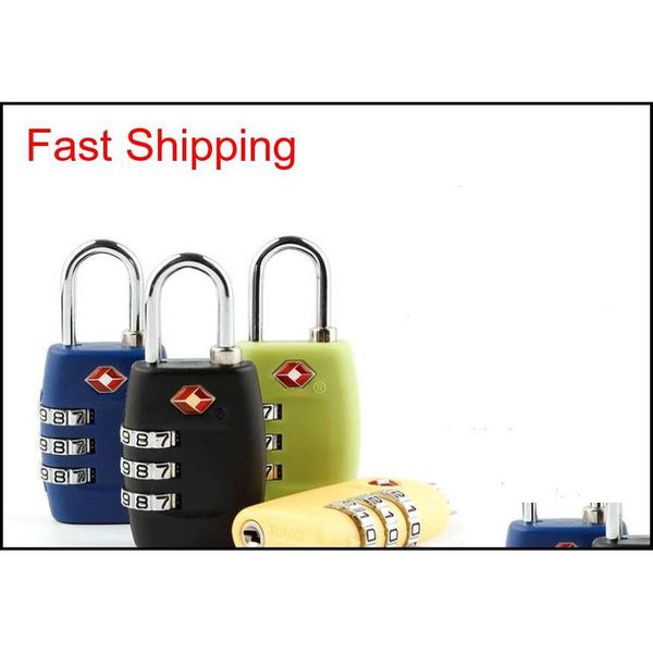 

new tsa 3 digit code combination lock resettable customs locks travel locks luggage padlock suitcas qylrtc dh_seller2010