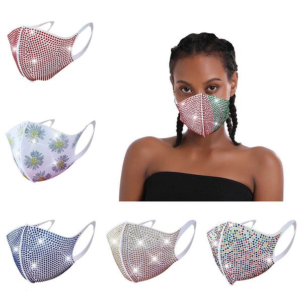 

of flash rhinestones celebrity designer face mask fashionista nightclub parties spot straight hair ing