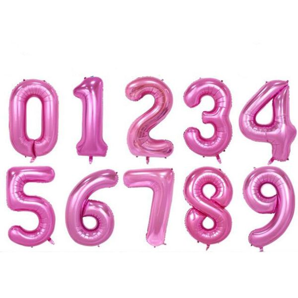 

40 inch big foil birthday balloons air helium number balloon figures happy birthday party decorations kid birthday balon 40 wmtjwk