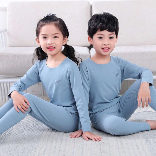 

suit autumn cationic in children's thermal underwear and winter rc12, Blue;red