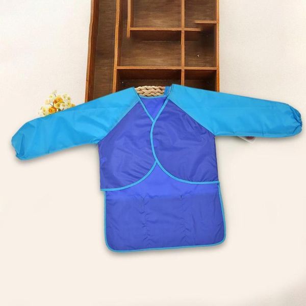 

aprons durable waterproof child kid drawing apron anti dressing kindergarten painting pinafore children learning supplies1