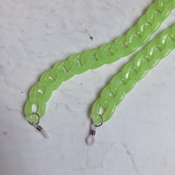 

2020 fashion acrylic reading glasses chain for women girls adjustable eyewear cord holder neck strap sunglasses chain h jllxsg