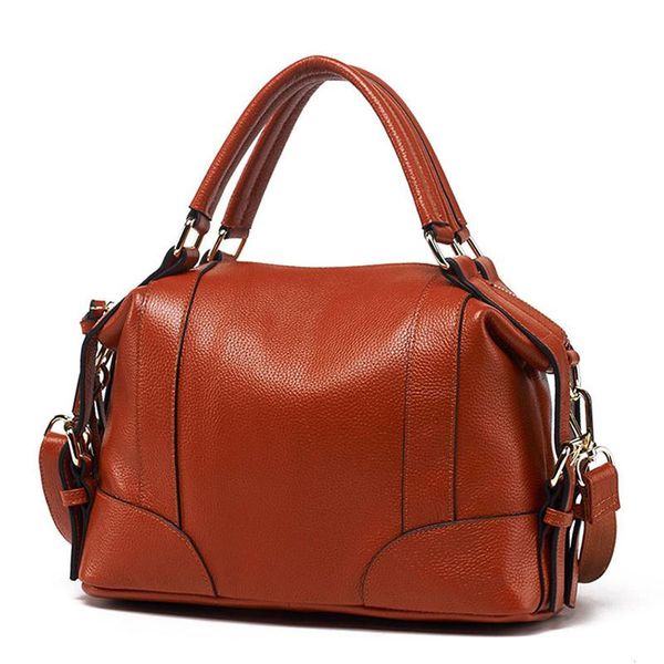 

women boston handbags ladies luxury totes genuine leather shoulder crossbody bags for female pillow bag fashion messenger bags