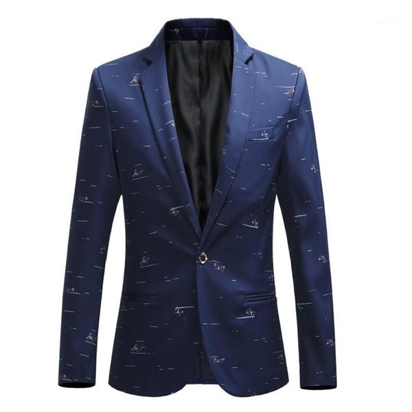 

fashion casual leisure suit jacket floral printed men blazer slim fit designs stage costumes for singers large size m-6xl1, White;black