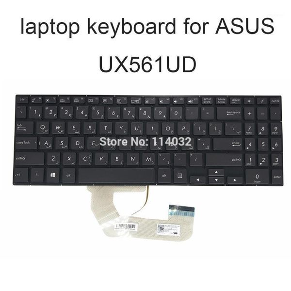 

lapreplacement keyboards backlight ux561 for asus zenbook ux561ud ux 561ud fs farsi arabic black real kb aebkkay0030 0knb0 5633fs001