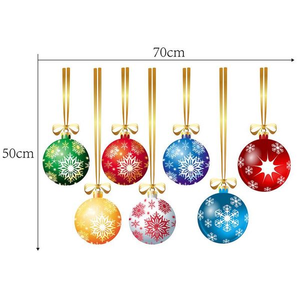 

new year merry christmas decoration snowman snowflake animals pvc wall sticker store window glass decal home decor poster mural wmtnru