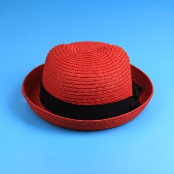 

2019 горячие родитель-ребенок вс hat cute детей шлемов sun bow hand made женщины соломы cap пляж большой брим hat повседневный девушки summe, Black;white
