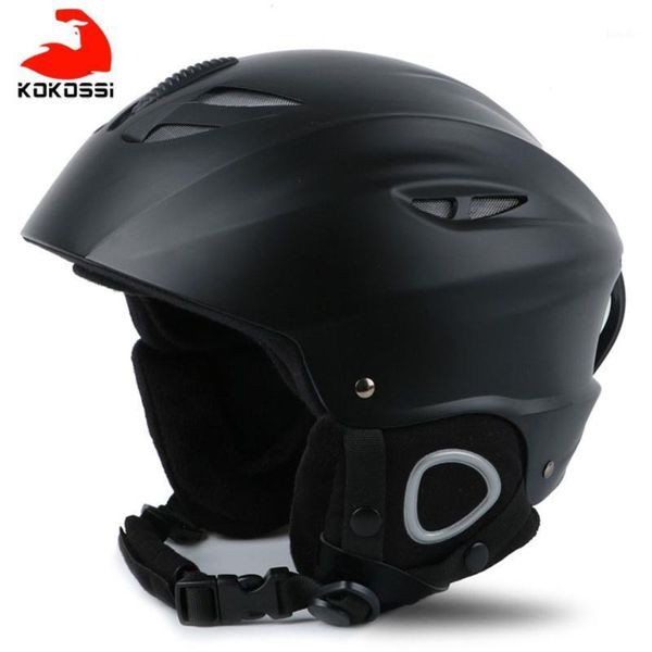 

kokossi winter ski helmet integrally-molded snowboard helmet men keep warm safety skiing skating head protective1
