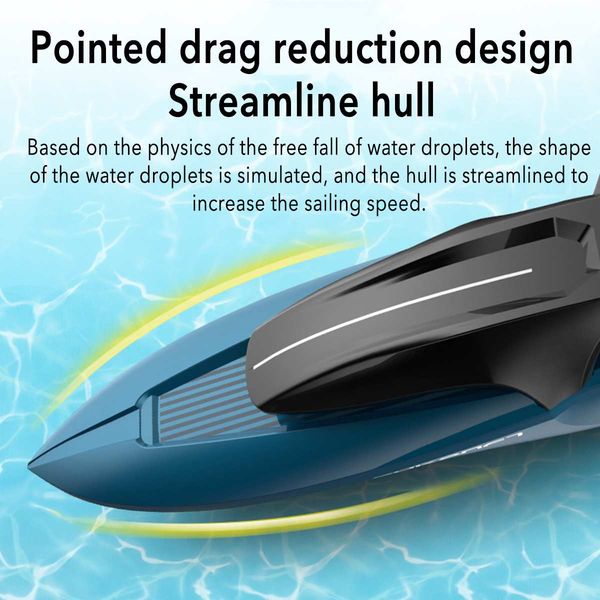 

2.4g remote control boat model toy with lights mini high speed rowing boats summer water speedboat boy water proof aircraft