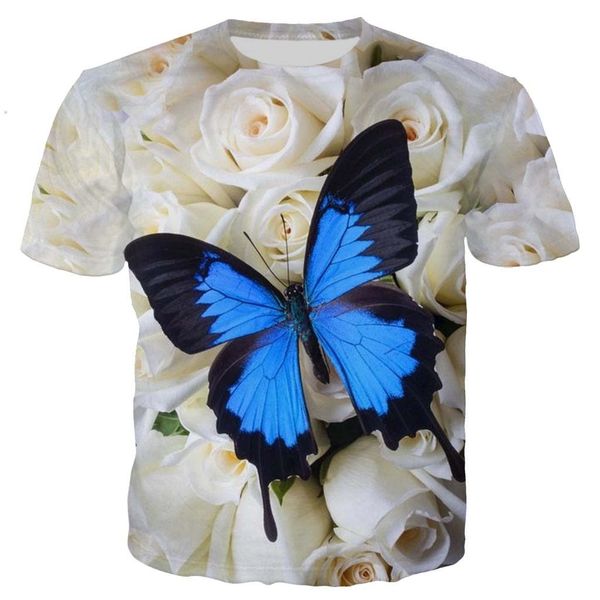 

new cool butterfly 3d print shirts funny plus size graphic men clothing