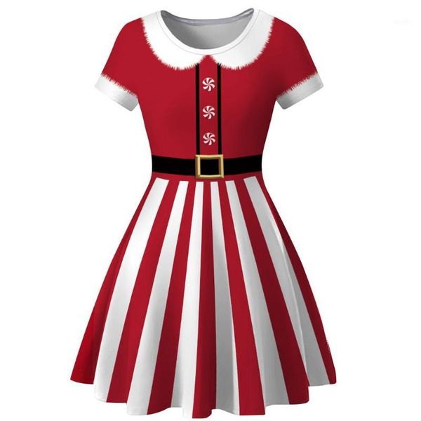 

casual dresses winter christmas women 50s 60s vintage robe snowman print elegant party dress short sleeve plus size red1, Black;gray