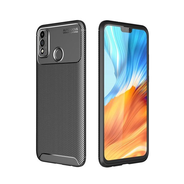 

for huawei honor 9x lite carbon fiber texture shockproof tpu case
