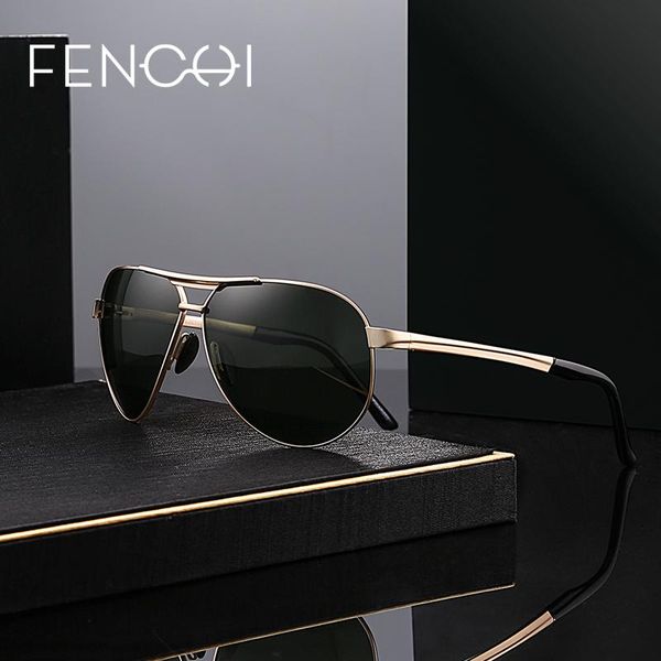 

2020 aluminum frame polarized sunglasses for men, White;black