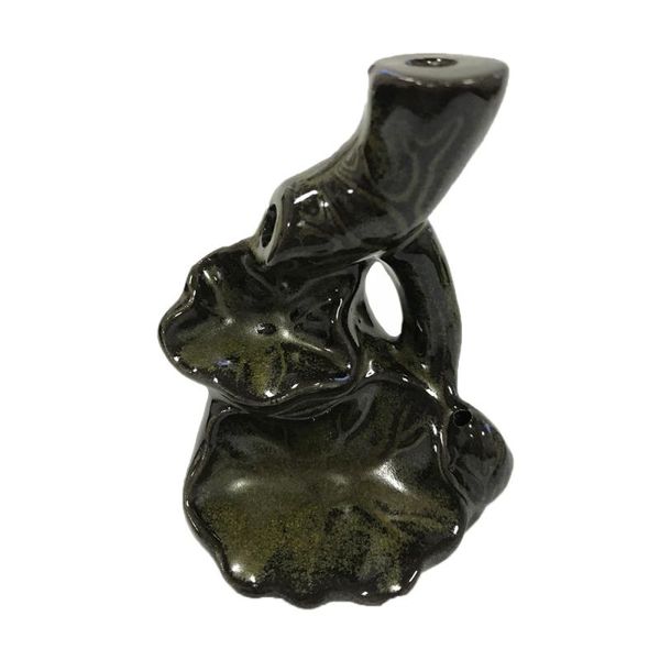 

fragrance lamps water lily ceramic incense burner holder sandalwood cones backflow censer craft home decoration