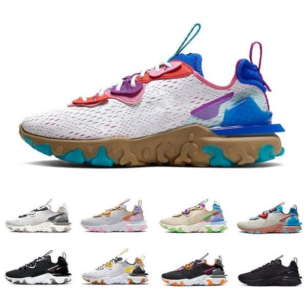 

pn dust black iridescent react vision mens running shoes gravity purple honeycomb desert men women sports sneakers trainers 36-45