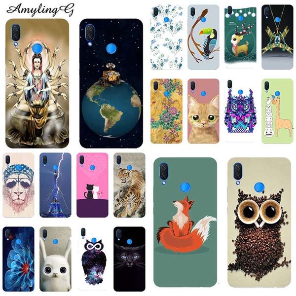 

sefashion printed suitable for cube x19 x 19, 5.93 inch soft tpu cover, mobile phone cover with animal and flower patternvgt