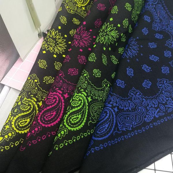 

хлопок black bottom цветные пейсли панк хип-хоп headwear волос шеи wrist wrap диапазона шейный площади headtie kerchief для мужчин jllwcx