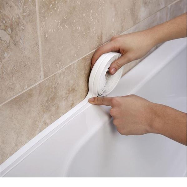 

3.2mx22mm ванная комната раковина для душа ванна уплотнительная лента белый пвх самоклеящийся водонепроницаемый настенный стикер для ванной