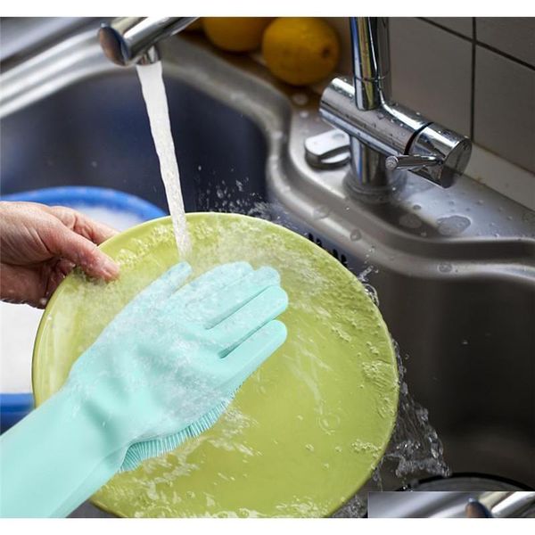

magic sile dish washing gloves kitchen accessories dishwashing glove household tools for clean jlldly dhsybaby