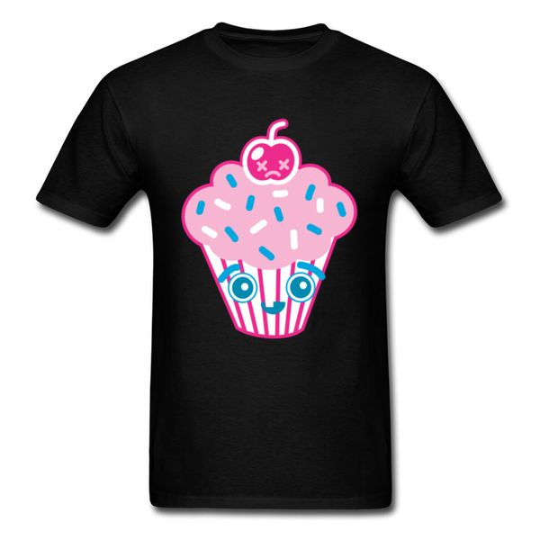 

funny 2018 cup cake cherry face cartoon design men's birthday custom gift black tee short sleeves hooded sweatshirt hoodie men t shirt