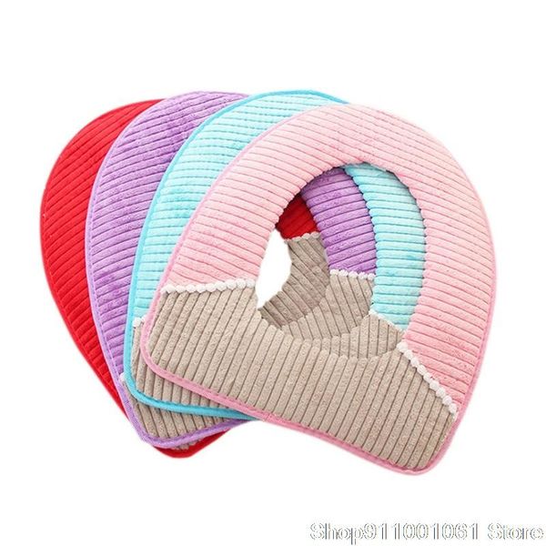 

comfortable velvet coral bathroom toilet seat cover winter toilet cover household closestool mat seat case lid