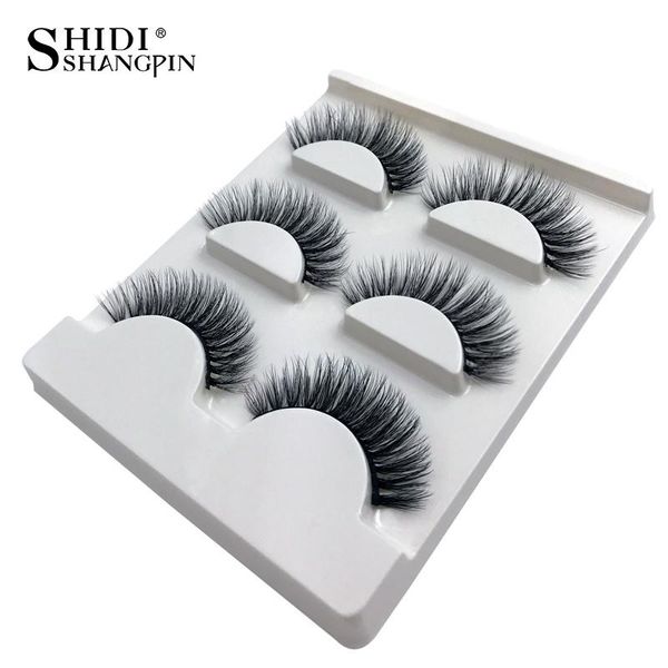

new 3 pairs 3d mink lashes false eyelashes natural makeups mink eyelashes handmade eye lashes extensions makeup maquiagem cilios wmtjtb