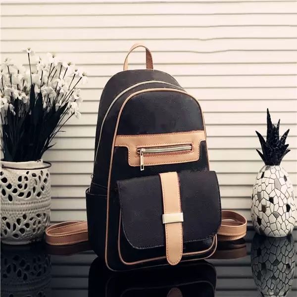 

wf designer luxury backpacks bags women men chriser handbag shoulder bags genuine pu leather letter embossing fashion zipper travelling back
